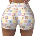 thumbnail image 2 of Lsque Cat And Rabbit Pattern High Waisted Biker Shorts for Women-Tummy Control Fitness Athletic Workout Running Yoga Gym Shorts,Moisture-Wicking-Large, 2 of 9