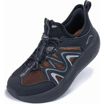 MAYKX Wide Toe Box Shoes Women Walking Shoes Arch Support Plantar Fasciitis Orthotic Sneakers Slip On Running Tennis Shoes