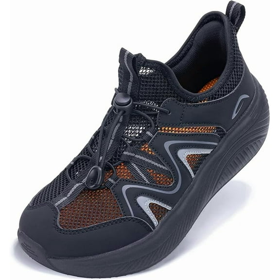 JOYFON Wide Toe Box Shoes Women Walking Shoes Arch Support Plantar Fasciitis Orthotic Sneakers Slip On Running Tennis Shoes US Size 6-11