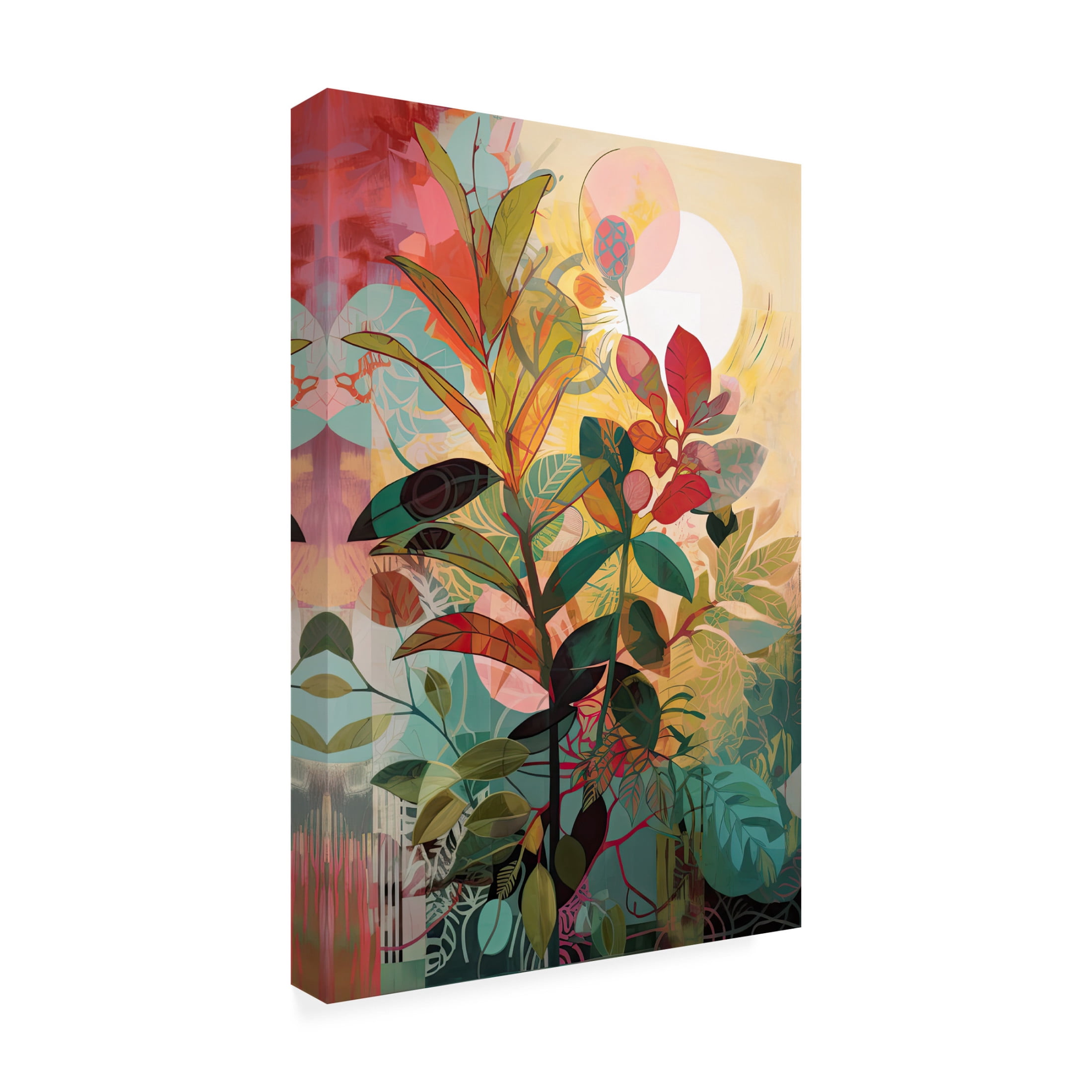 Canvas Wall Art - Sasha 'Morning Forest II' Wall Art for Living Room, Bedroom, or Office Décor by Trademark Fine Art - 22 x 32 Inches