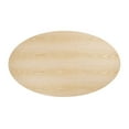 thumbnail image 4 of Black Tulip Table, 60” Oval Natural Wood Top Modern Dining Table - Black Base, 4 of 6