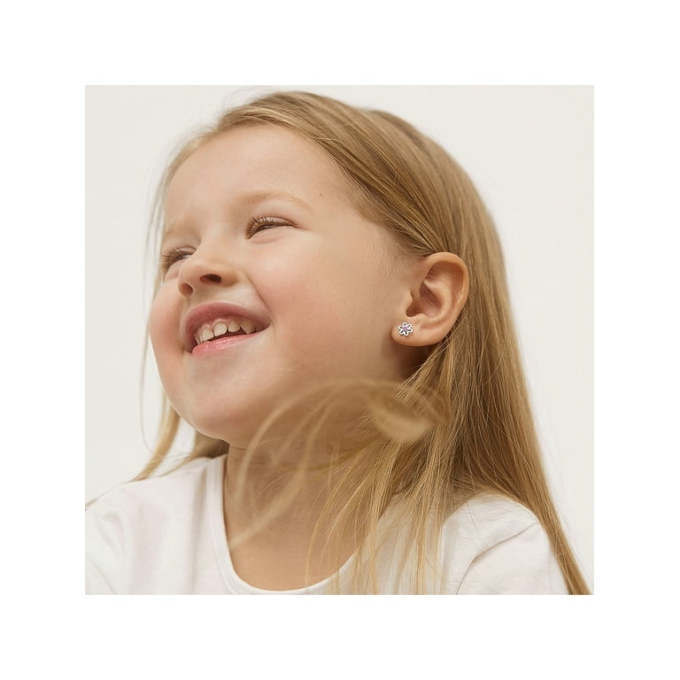 Girl earrings shop with screw backs