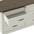 thumbnail image 5 of Lancaster Wood 6 Drawer Dresser, Ivory, by Hillsdale Living Essentials, 5 of 16