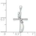 thumbnail image 4 of 14K White Gold .01Ct. Diamond Pendant (23.5 X 12.5) Made In India pm5023-001-wa, 4 of 5