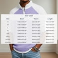 thumbnail image 5 of Maean Mens Textured Shirt Short Sleeve Shirts Quarter Zipper Summer Loose Tops Pullover Sweatshirts, 5 of 5