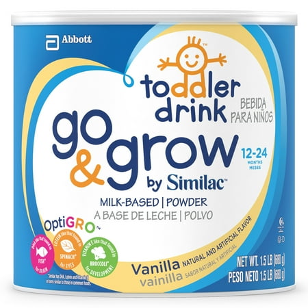 Go & Grow by Similac Toddler Drink with Iron, Vanilla, Powder, 1.5 lb