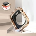 thumbnail image 2 of Allytechgroup Case for iWatch Series 9/8/7 45mm, Bling Sparkly Diamond Rhinestones Support Wireless Charging No Screen Protective Heavy Duty Protection for Apple Watch Series 9/8/7 45mm, Clear, 2 of 6