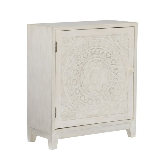 Powell Grace Cabinet Table, White