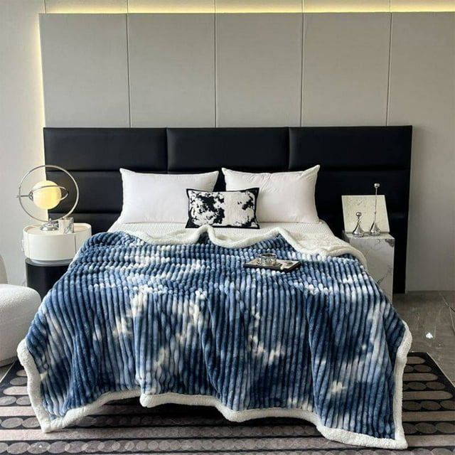 Double Layer Thickened Blanket Lamb's Wool Milk Fleece Blanket Cover Blanket Nap Flannel