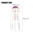 thumbnail image 4 of Decoración de medusas para pecera, adornos fluorescentes de silicona para medusas, decoración de acuario con ventosa, morado, 2,3 "x 5,9", 4 of 7