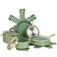 thumbnail image 1 of Thyme & Table Supreme 12-Piece Cookware Set Non-Stick - Olive, 1 of 10