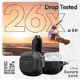 thumbnail image 4 of Keybudz Element - Funda de Carga Impermeable para Apple AirPods Pro 2, Funda Protectora de Material Reciclado, IP68, Resistente al Polvo y al Agua, Color Negro, 4 of 5