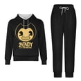 thumbnail image 2 of Bendy And The Ink Machine 2 Piece Outfits Hoodie Sweatsuits Set Sweatpants Long Sleeve Sweatshirt Matching Joggers Tracksuit Sets, 2 of 7