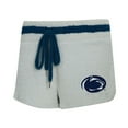 thumbnail image 4 of Women's Concepts Sport Gray/Navy Penn State Nittany Lions Whitley Long Sleeve Hoodie Top & Shorts Set, 4 of 5