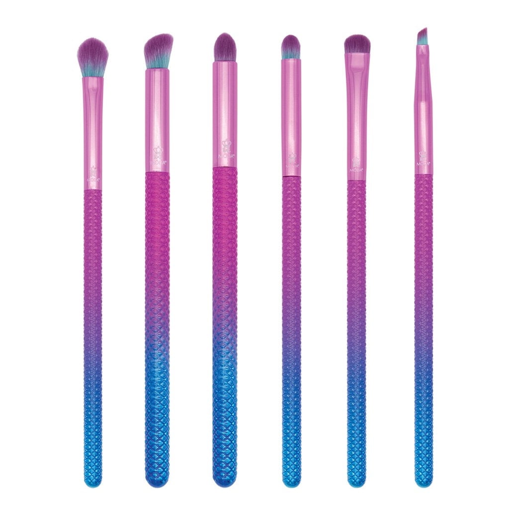 MODA Brush Prismatic Ultimate Eye 6pc Makeup Brush Set, Includes - Shader, Angle Eye Blender, and Detail Brushes