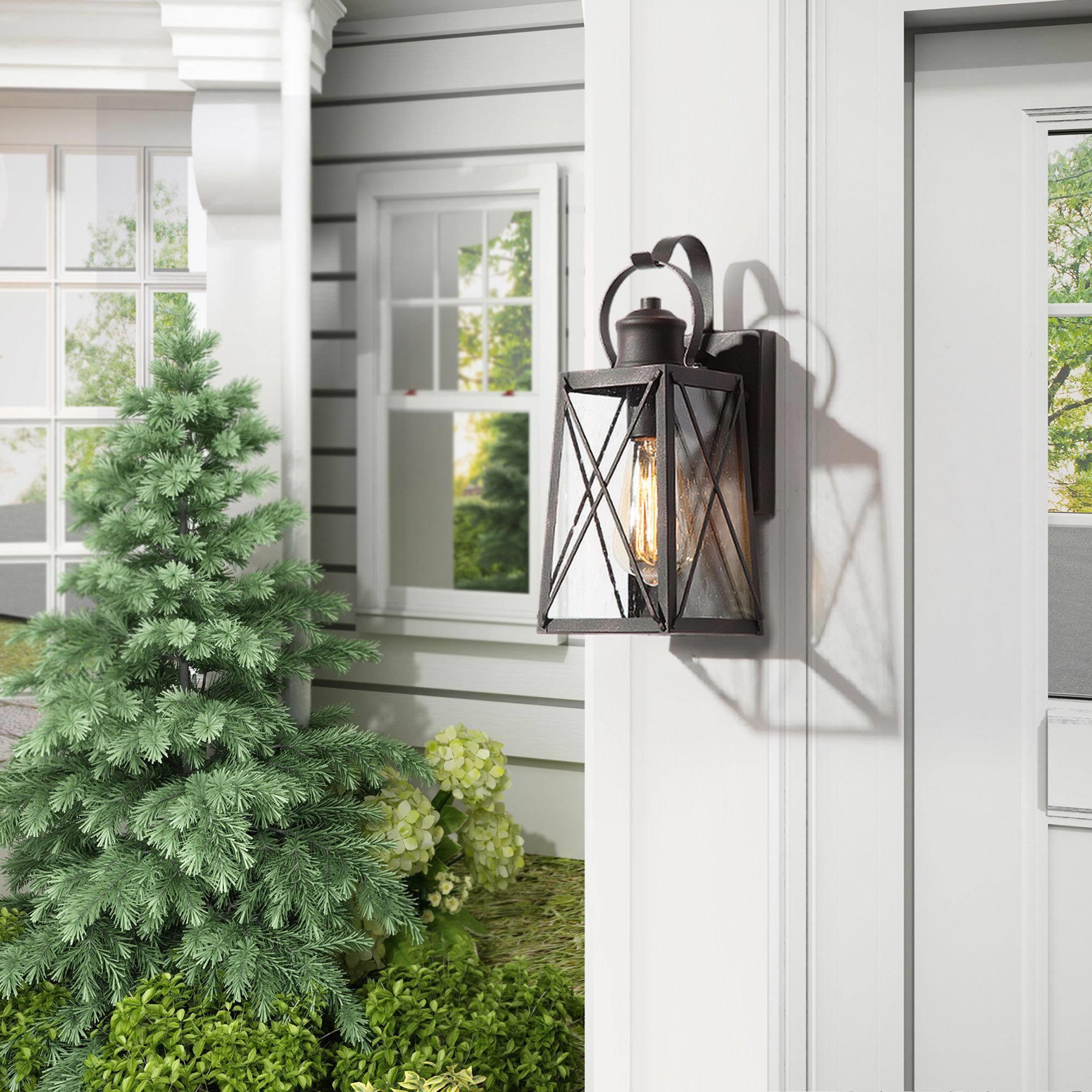 LNC Savonnerie Modern Farmhouse Bronze Outdoor Wall Light, 2pcs/pack set for Outdoor Location