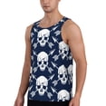 thumbnail image 2 of Haiem white arrow Skull Men Workout Tank Top Gym Bodybuilding Sleeveless Muscle T Shirts Athletic Tank Breathable Workout Shirt-, 2 of 8