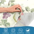 thumbnail image 3 of Yayeee Kitchen Curtains Tier Pair Light Filtering 27"x36" Rod Pocket Short Cafe Window Panel, Purple Birds Teapots, 3 of 7