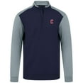 thumbnail image 2 of Men's Levelwear  Navy Cleveland Guardians Insignia 2.0 Quarter-Zip Pullover Top, 2 of 3