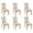 Fall Pumpkin, variant on Chair Covers for Dining Room Set Of 6 Spandex Super Fit Stretch Removable Washable Chair Seat Protector Cover for Home Party Hotel Wedding Ceremony, Universal Size (Autumn Pumpkin)