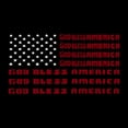 thumbnail image 2 of LA Pop Art Women's Word Art T-Shirt - God Bless America, 2 of 2