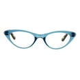 thumbnail image 2 of Womens Retro Design Narrow Cat Eye Plastic Reading Glasses Blue +1.5, 2 of 3
