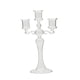 thumbnail image 4 of Candelabro de vidrio Candelabro Mesa decorativa Centro de mesa Decoración del hogar Candelabro de cena Candelabro de vidrio para mantel de Claro, 4 of 9