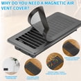 thumbnail image 4 of IUU - Extra Strong Magnetic Air Vent Screen Cover for Floor 5-Pack (5'' x 11'', Brown), 4 of 7