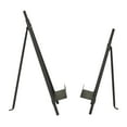 thumbnail image 6 of DecMode 13", 11"H Black Metal Tabletop Triangle Easel with Foldable Stand, 2-Pieces, 6 of 8