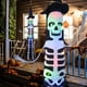 thumbnail image 3 of Decoración de manga de viento de calavera de Halloween, luces decorativas de Halloween, linternas de esqueleto de calavera, 3 of 5