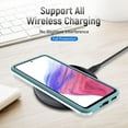 thumbnail image 5 of Samsung Galaxy A53 5G Case, Full Body Protection Durable Rubber Cover with Screen Protector, Mint, 5 of 12
