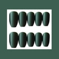 thumbnail image 2 of 24 piezas de uñas a presión, uñas postizas de ataúd mediano, uñas postizas con pegamento para mujeres y niñas, 2 of 3