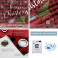 thumbnail image 2 of Fsddascl Red Plaid Christmas Blackout Curtains for Bedroom/Living Room, Thermal Insulated Kitchen Curtains, Truck Xmas Tree Snowflake Pastoral Grommet Darkening Window Treatment Drapes 52"x72"x2, 2 of 6