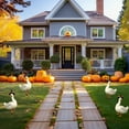 thumbnail image 7 of Wzzjkit Halloween Thanksgiving Holiday Gooses Decor with Pumpkin Yard Stake for Garden Party Christmas Tree Topper Outdoor Decorations Plug-in Display, 7 of 7