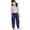 Navy, variant on Kids Rain Dungarees Mud Trousers Windproof Breathable Bottoms 2-12 Years