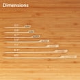 thumbnail image 6 of BambooMN Food Appetizer Marking Bamboo Paddle Skewer Picks - ALLERGY - 9.5" (24cm) - 300 Pieces, 6 of 6