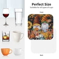 thumbnail image 6 of Yiaed Welcom Fall Print Leather Coasters for Drinks - Cup Coasters Coffee Table Kitchen Table Bar, Home & Office Gifts Handmade Drink Coasters-Square, 6 of 6