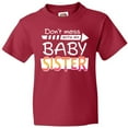 thumbnail image 3 of Inktastic Don't Mess with my Baby Sister Youth T-Shirt, 3 of 5