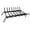 64.52cm, variant on Large Capacity Firewood Storage Stand For Backyard Pit Nonslip Base Fireplaces Grate with 6 Support Legs