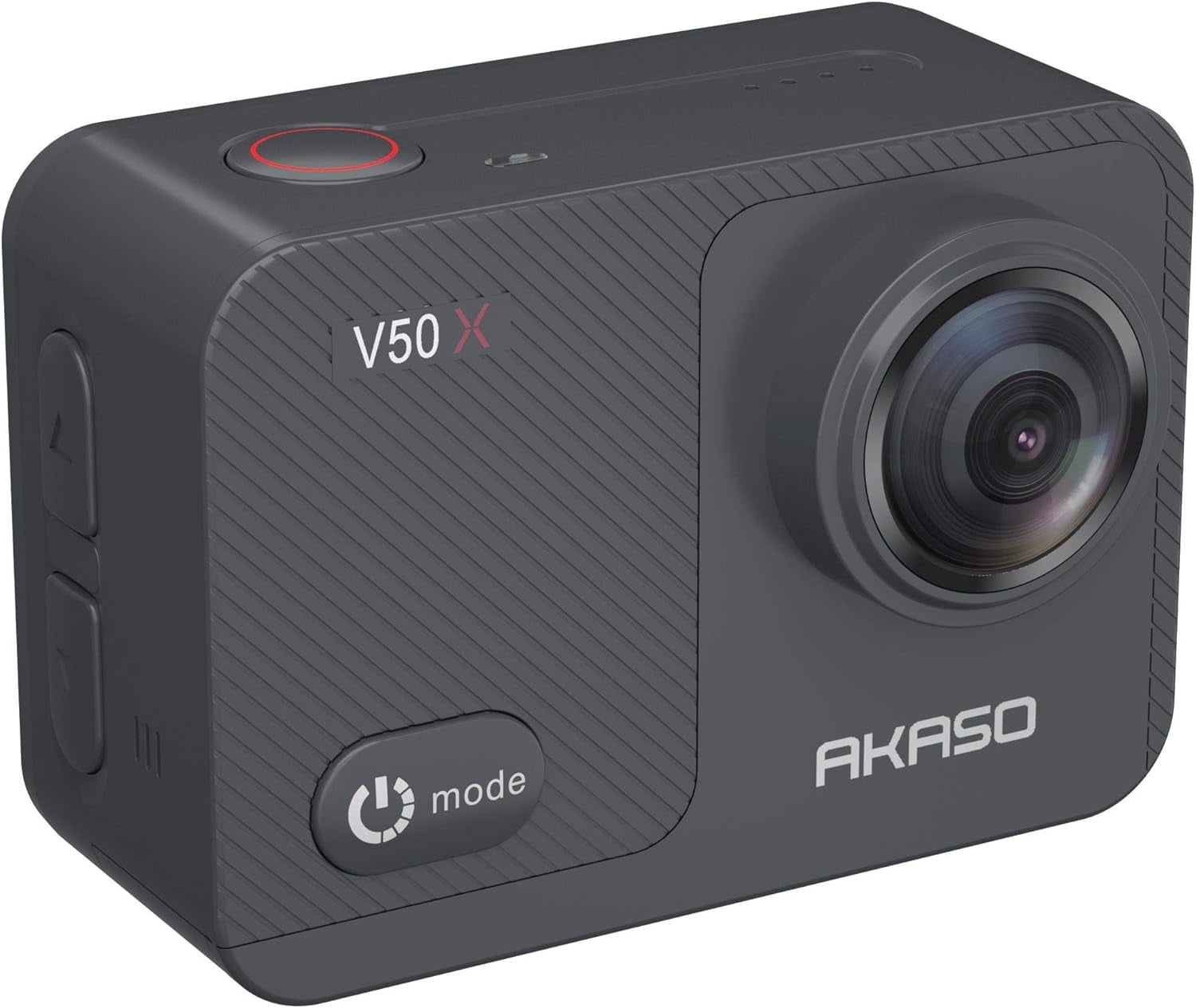 AKASO V50X Native 4K30fps WiFi Action Camera with EIS Touch Screen 4X Zoom 131 feet Waterproof Camera Support External Mic Remote Control with Helmet Accessories