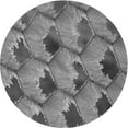 thumbnail image 1 of Ahgly Company Indoor Round Patterned Gray Dolphin Gray Area Rugs, 5' Round, 1 of 6