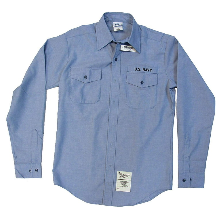 Men's Authentic Genuine Issue U.S. Navy Utility Work Chambray