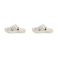 thumbnail image 1 of Minnieouse Zapatillas de verano resistentes al desgaste y antideslizantes con cama de zapatos para sandalias Unisex, zuecos casuales, zapatos de Impresión en negro treinta y nueve 2Conjunto, 1 of 6