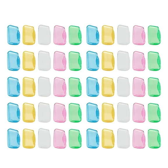 AUQ 50 PCS Toothbrush Covers Travel Toothbrush Covers Caps For Home And Outdoor Toothbrush Protector For Family Toothbrush Case Toothbrush Head Holder Cover