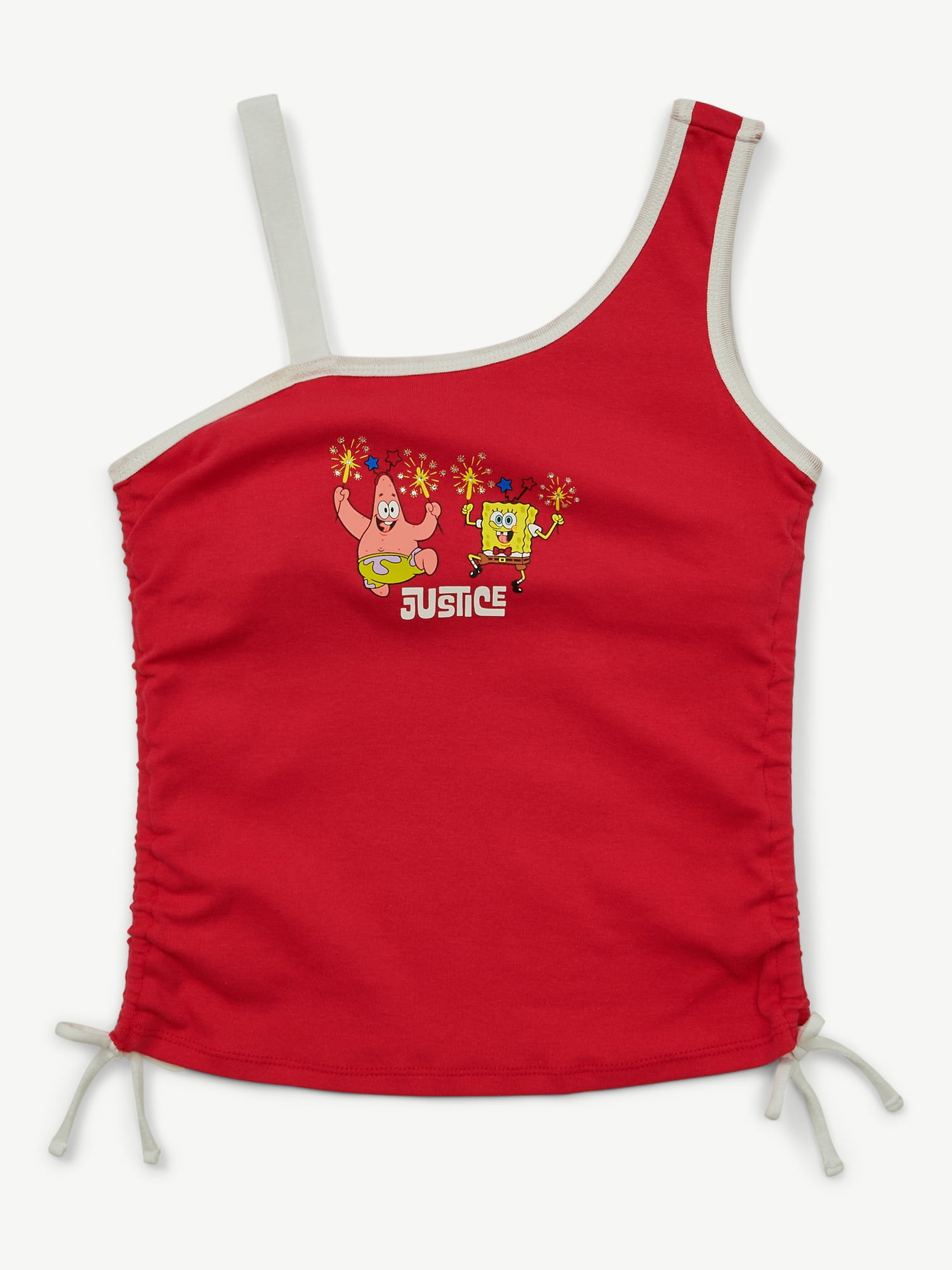 SpongeBob X Justice Girls One Shoulder Tank, Sizes XS - XLP