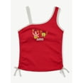 thumbnail image 4 of SpongeBob X Justice Girls One Shoulder Tank, Sizes XS - XLP, 4 of 6