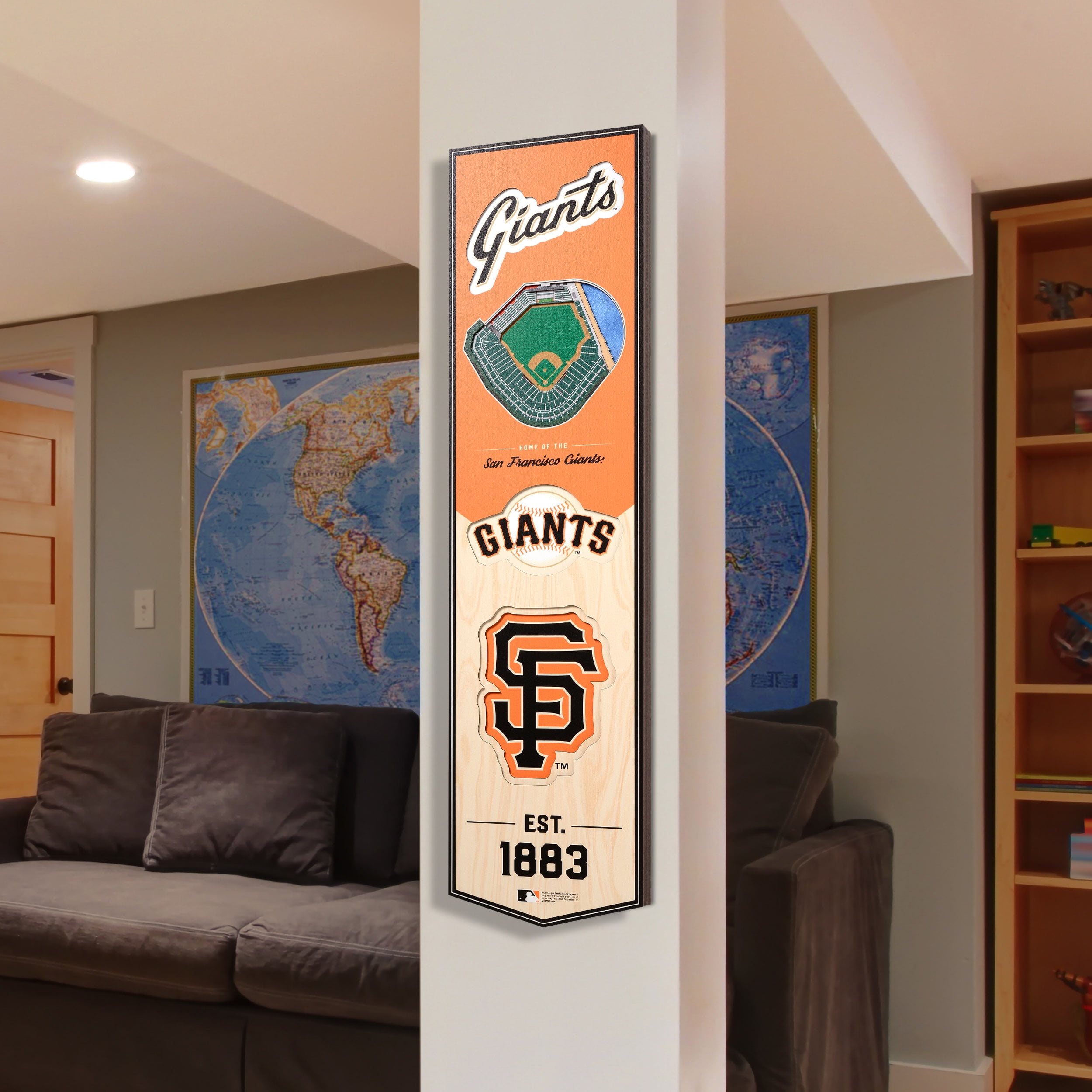 Giants 8'' x 32'' 3D StadiumView Banner