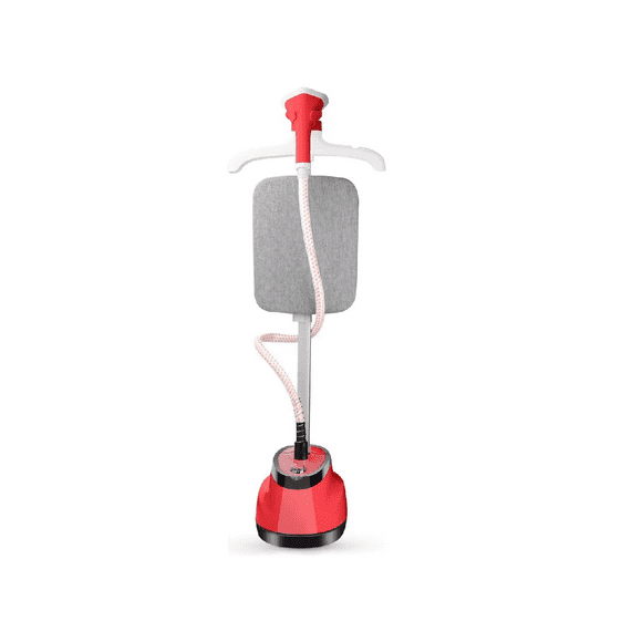 Plancha Vertical Vapor Para Ropa Desinfecta Vaporizador 2 en1 Rojo