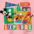 thumbnail image 2 of Disney Standard - Its Fun To Explore - Toddler & Youth Crewneck Fleece Sweatshirt, 2 of 4