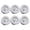 White 6pcs, variant on Mini Hygrometer Thermometer Fahrenheit or Digital LCD Monitor Indoor Room Humidity Temperature Gauge ,Simple Operation
